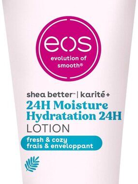 eos 24H Moisture Travel Body Lotion- Fresh & Cozy, Mini Size, 2.5 fl oz 74ml